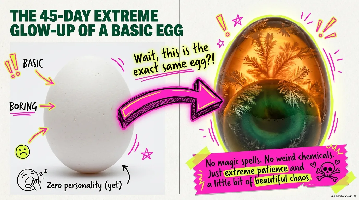 45 day century egg glow-up
