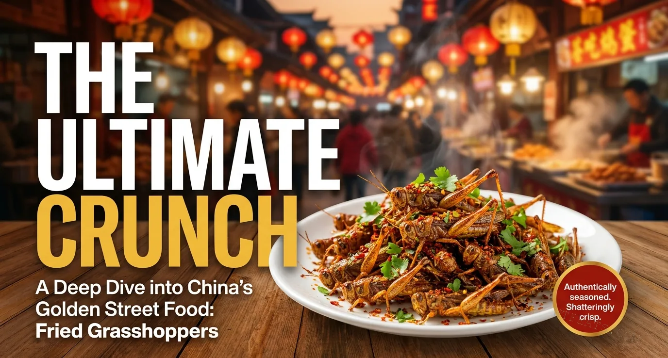 The Ultimate Crunch: a deep dive into China's golden street food, fried grasshoppers